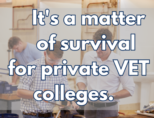 It’s a matter of survival for private VET colleges