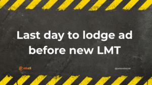 Last day to lodge ad before new LMT