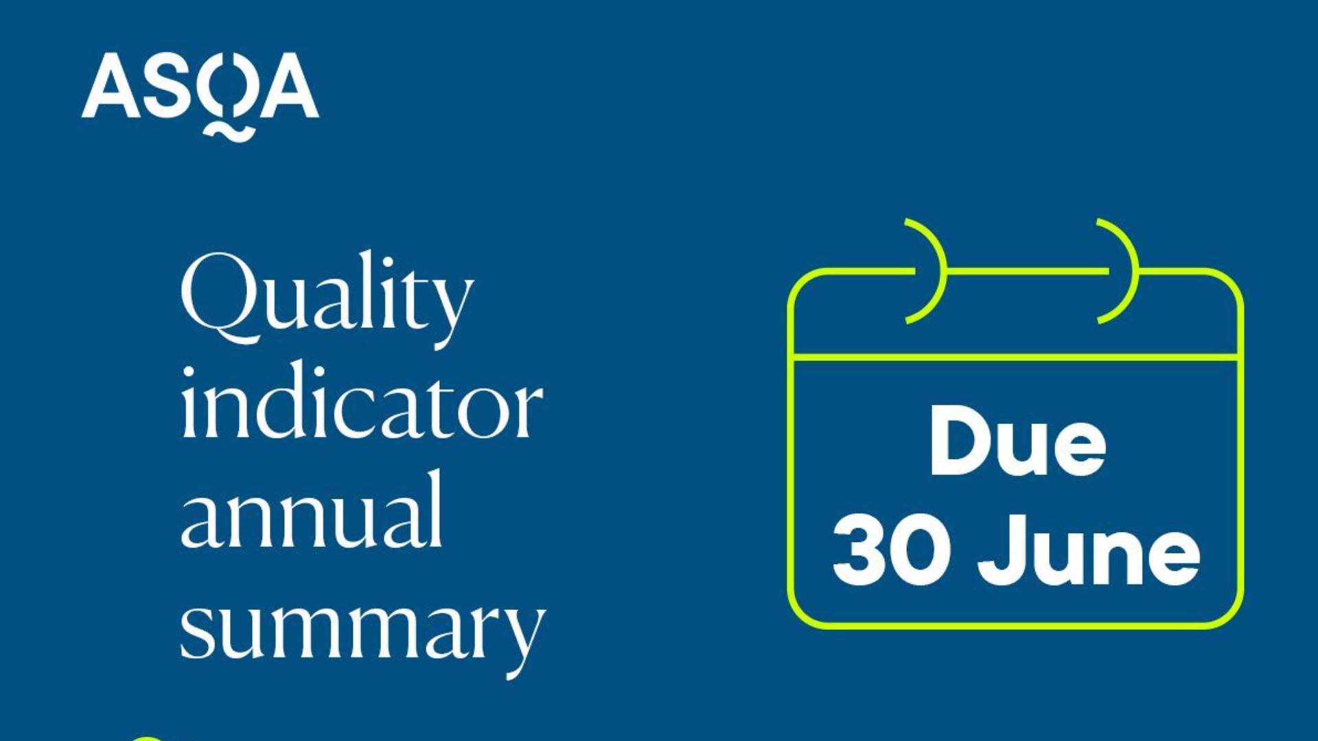 Are you collecting your data for the Quality Indicator reports? - Resources