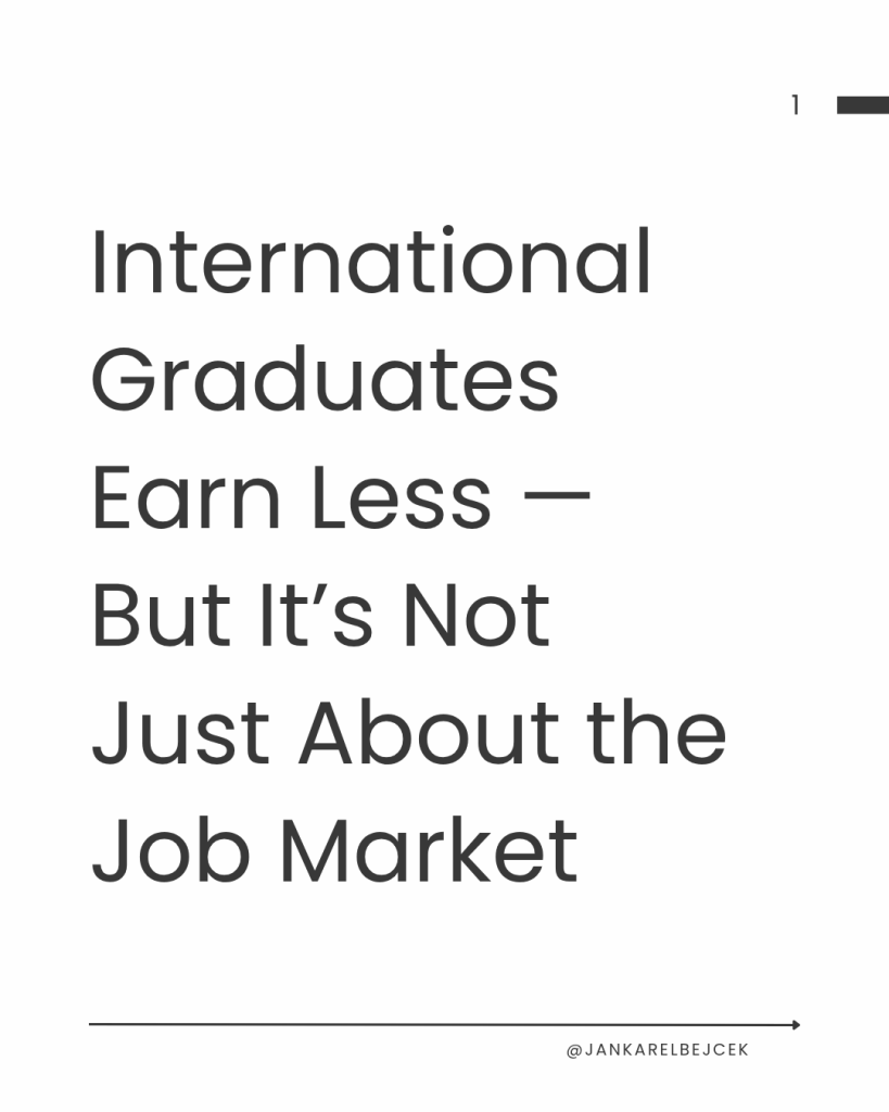 International Graduates Earn Less — But It’s Not Just About the Job Market