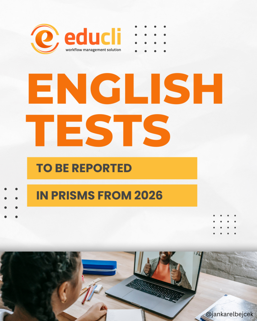 English test results to be reported in PRISMS