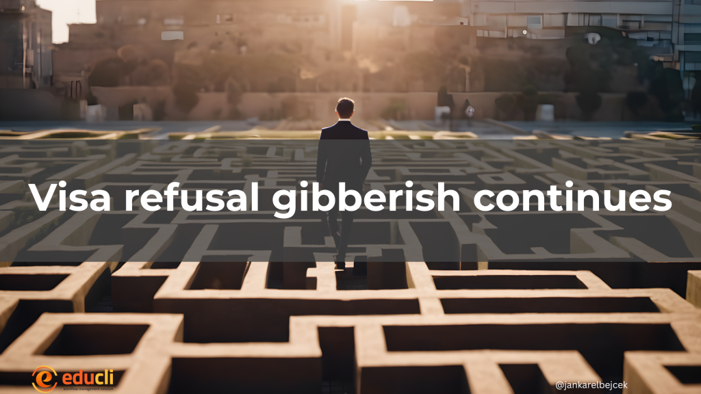 Visa refusal gibberish continues