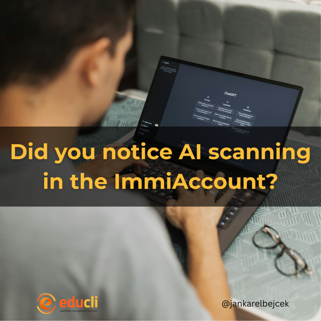 Did you notice AI scanning in the ImmiAccount?