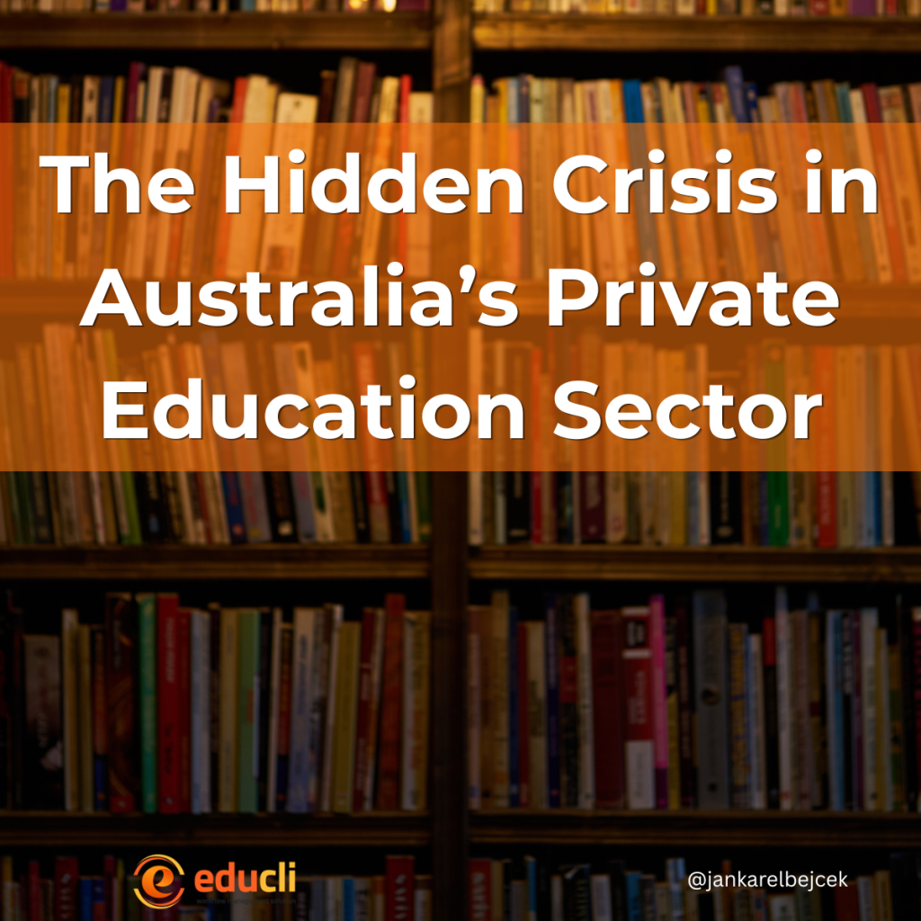Private education providers in Australia business struggle