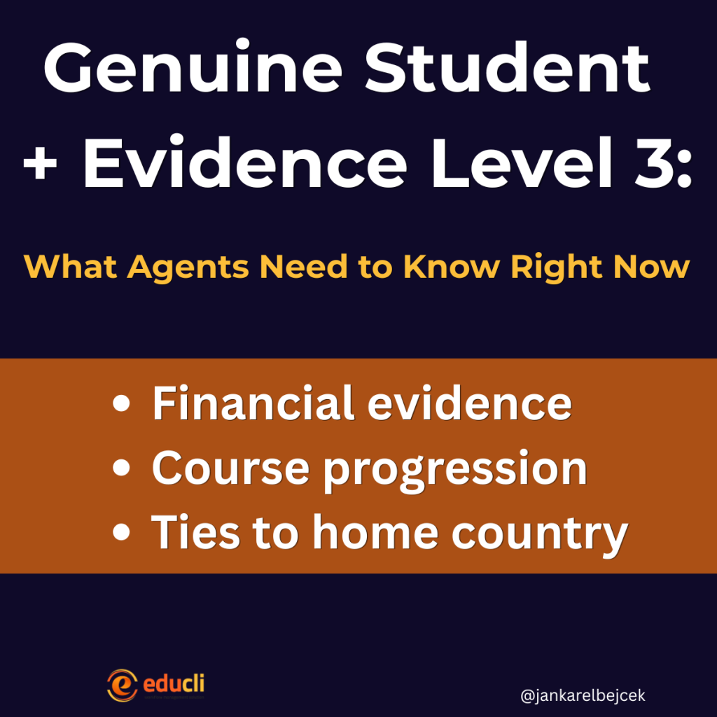 Genuine Student + Evidence Level 3: What Agents Need to Know Right Now