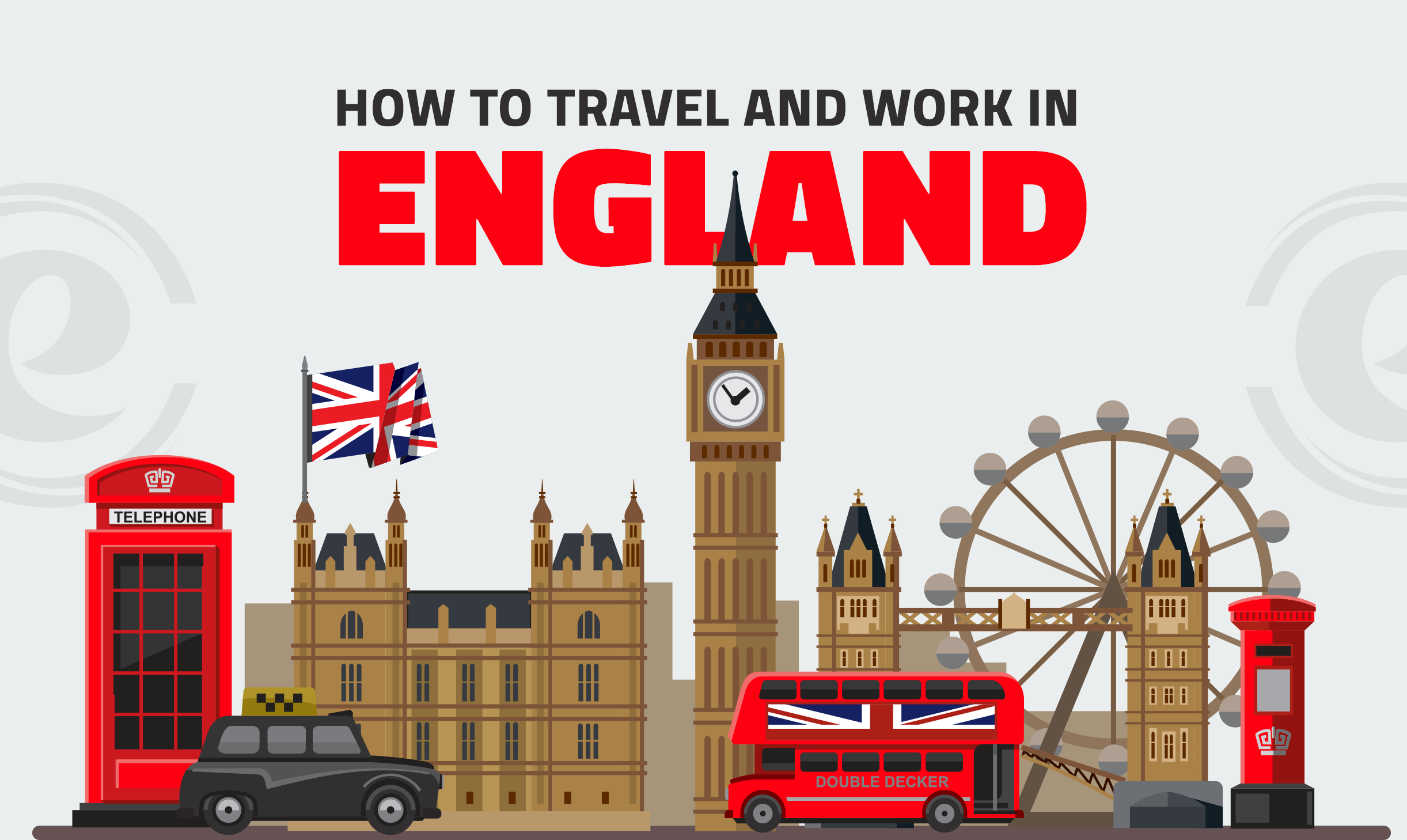 How to travel and work in England
