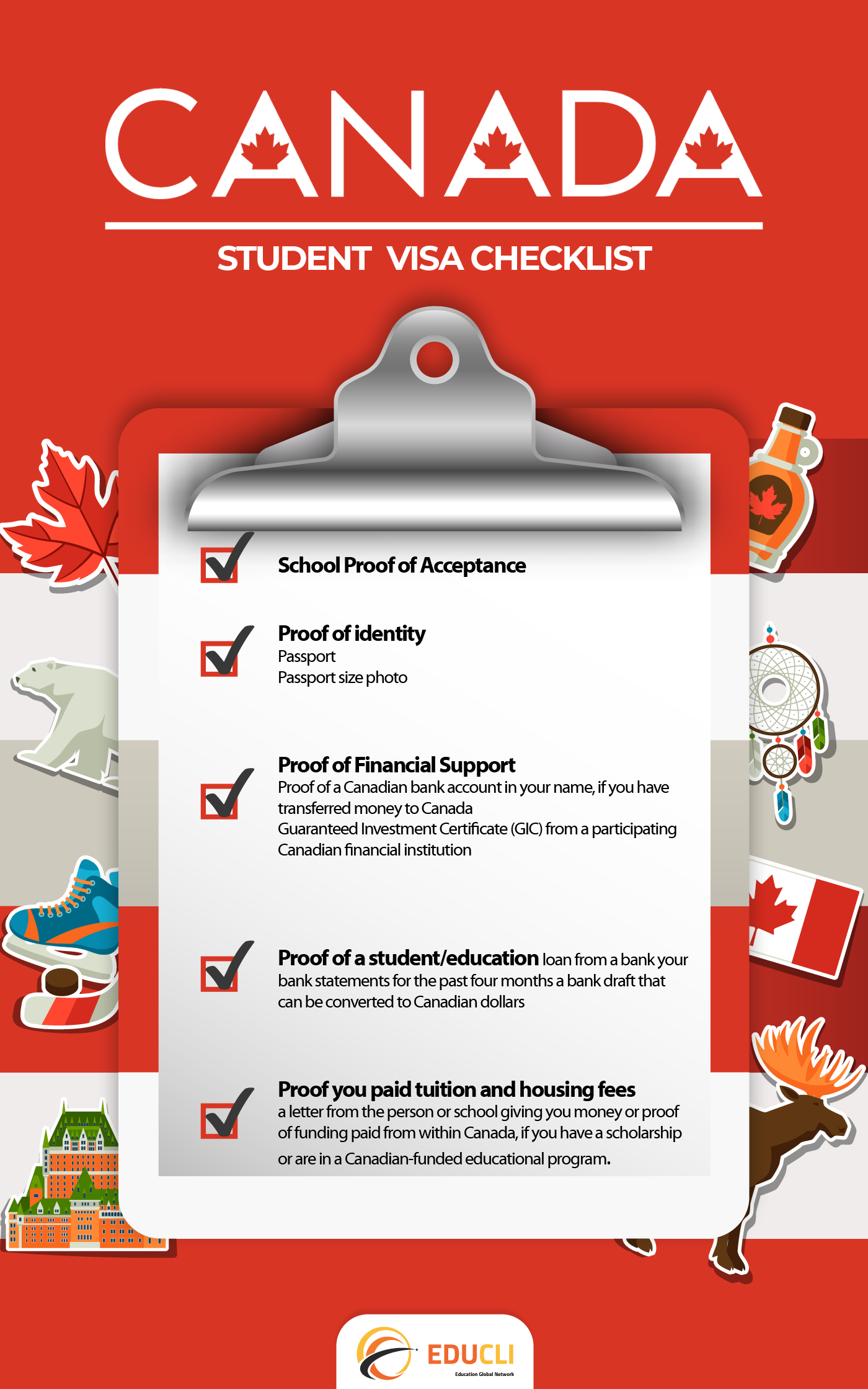 CANADA - STUDENT VISA CHECKLIST